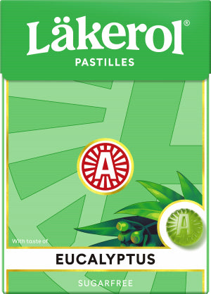 Cloetta Lakerol Eucalyptus Pastilles 1 Box of 75g 2.6oz