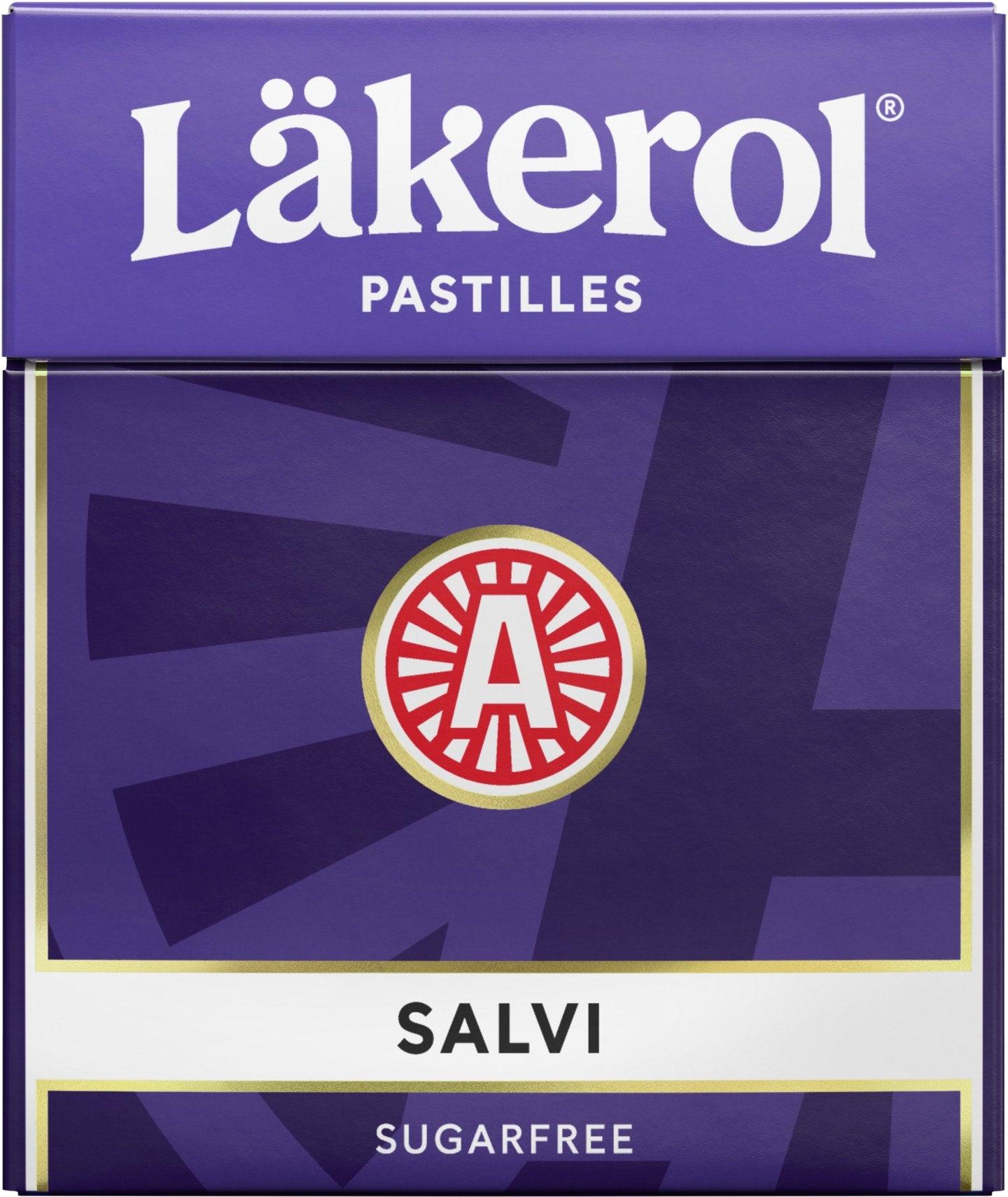 Cloetta Lakerol Licorice Salvi Sugar Free Pastilles 1 Box of 25g 0.9 oz - Soposopo