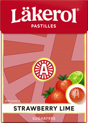 Cloetta Lakerol Strawberry Lime Pastilles 1 Box of 75g 2.6oz