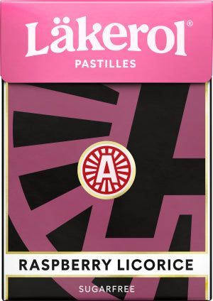 Cloetta Lakerol Rasberry Licorice Pastilles 1 Box of 75g 2.6oz
