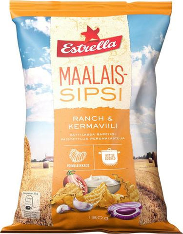 Estrella Country Chips - Ranch & Cream of Wheat 180g