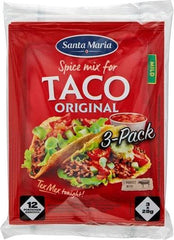 Santa Maria Taco Spice Mix for minced meat 3 pieces, 3 x 28 g