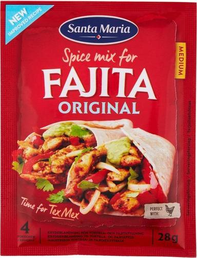 Santa Maria Fajita Spice Mix Original spice mix for chicken 28 g | Soposopo