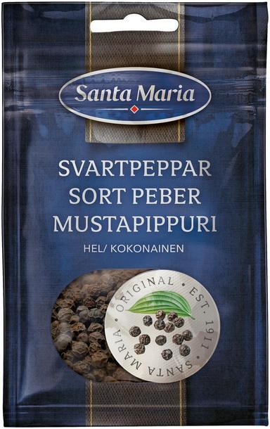 Santa Maria whole Black Pepper, bag 22g | Soposopo