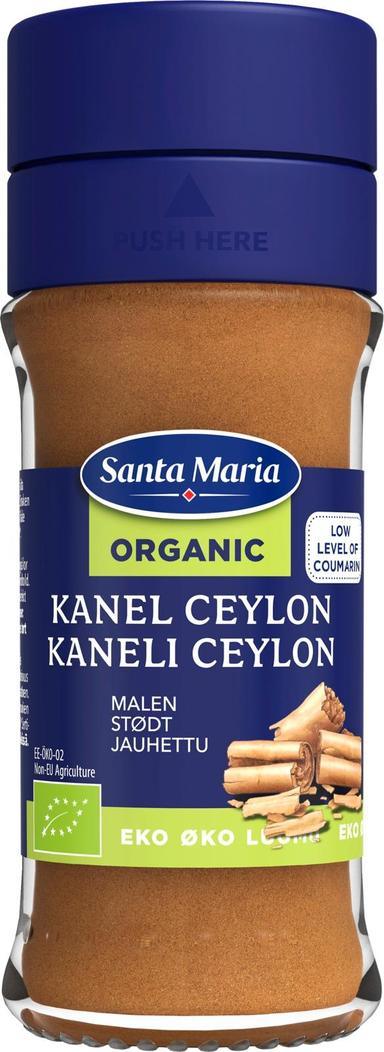 Santa Maria Organic Cinnamon Ceylon Organic, jar 33 g All Santa Maria products | Soposopo