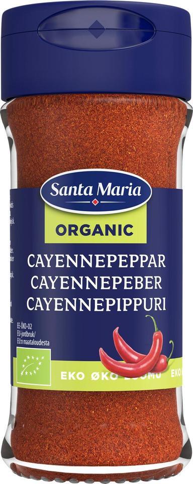 Santa Maria Cayenne Pepper Organic, jar 28 g | Soposopo