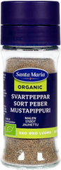 Santa Maria Black Pepper Ground Organic, jar 33g | Soposopo