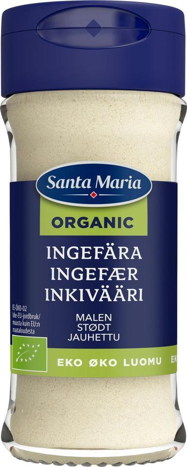 Santa Maria Ginger ground Organic, jar 26 g | Soposopo