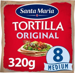 Santa Maria 320G Tex Mex Tortilla Original Medium 8-pack | Soposopo