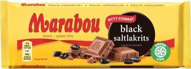 Marabou Black saltlakrits 100g chocolate bar