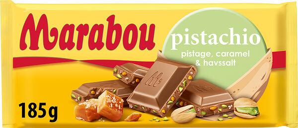 Marabou Pistachio nut, caramel and sea salt Chocolate 1 bar of 185g 6.5oz | Soposopo