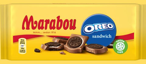 Marabou Cocoa biscuits and vanilla cream Chocolate 1 bar of 320g 11.3oz