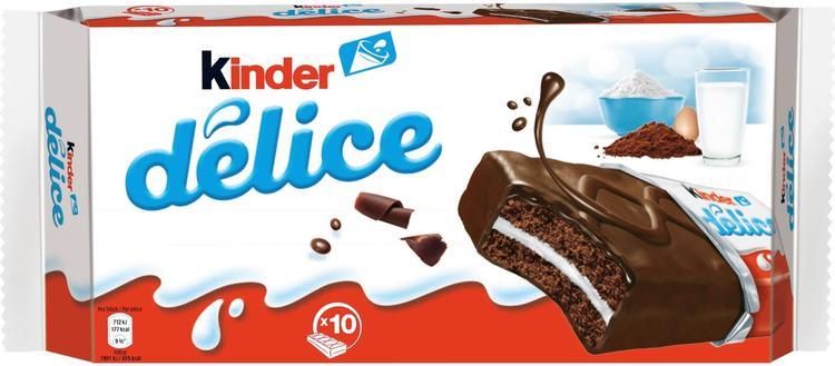 Kinder Délice chocolate cake with milk filling 390g (10pcs) | Soposopo