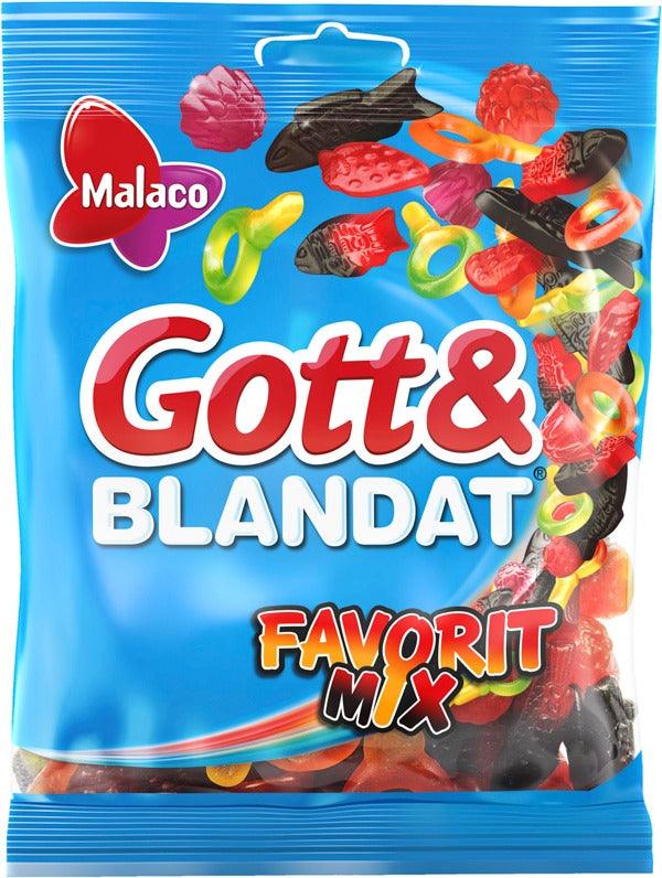 Gott & Blandat Favorite mix Malaco Wine Gums 140g - 4.93oz | Soposopo