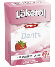Läkerol Dents 85g Strawberry Cream pastille - 4 packs, , Soposopo, Soposopo