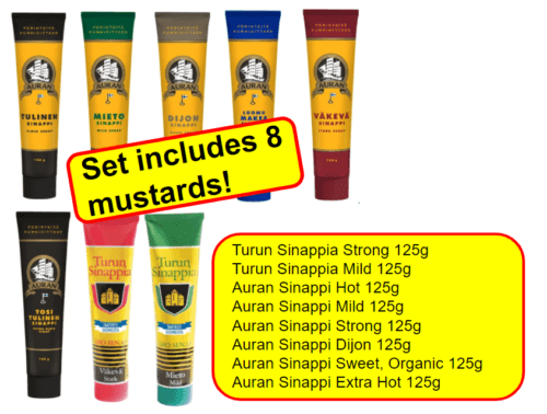 Mustard Mix Set - Auran Sinappi & Turun Sinappia 125g x 8 tubes | Soposopo