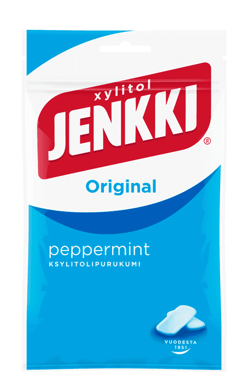 Cloetta Jenkki Peppermint Chewing gum 1 Pack of 100g 3.5oz - Soposopo