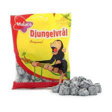 Malaco Djungelvral Jungle Frog bag Supersalty Liquorice 1 Pack of 80g 2.82oz | Soposopo