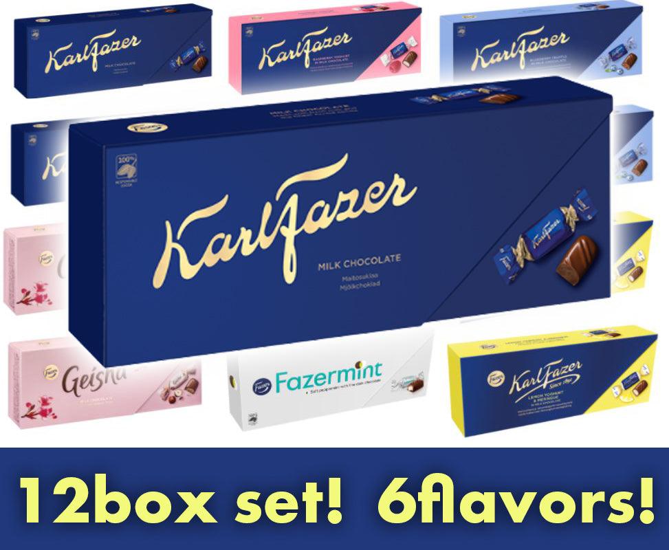 Fazer Karl Fazer Chocolate - Mix Set - 12 Boxes of 270g - 3.24kg | Soposopo