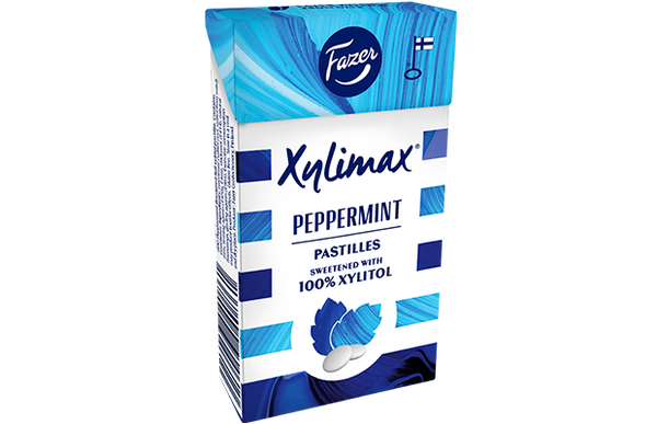 Fazer Xylimax Peppermint full xylitol pastilles 1 Box of 38g 1.3oz