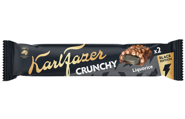 Karl Fazer Crunchy Black Licorice chocolate Edition 55g