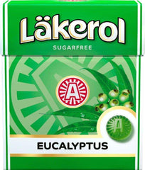 Cloetta Läkerol Eucalyptus Sugar Free Pastilles 1 Box of 25g 0.9 oz | Soposopo