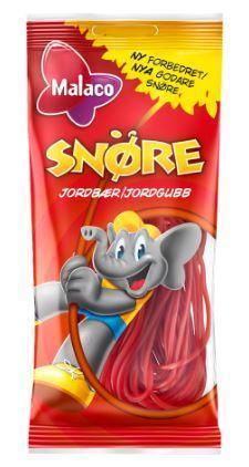 Malaco Snöre Jordgubb Strawberry Laces Candy 1 Pack of 94g 3.3oz Cloetta - Soposopo