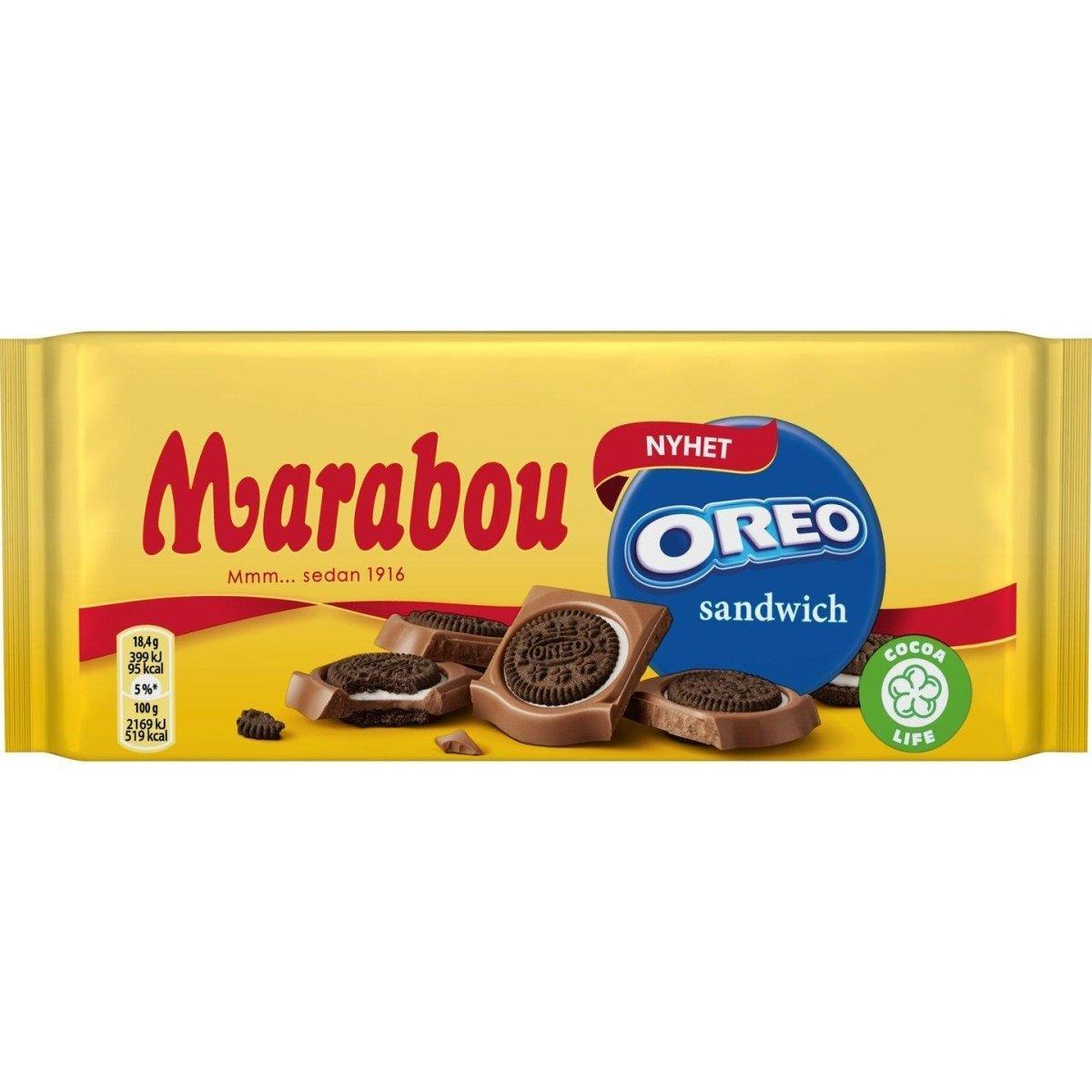 Marabou Oreo Sandwich 92g chocolate bar - Soposopo