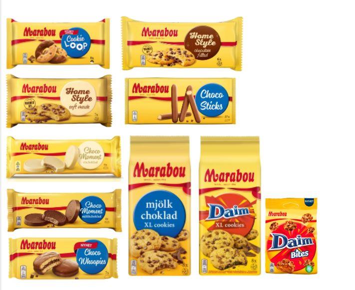 Marabou various cookies set - 10 packs -1.68kg | Soposopo